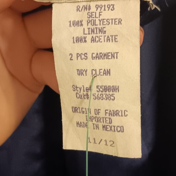 Urban Girl Nites Strapless Midnight Blue Prom Dress with Sash - Picture 9 of 9